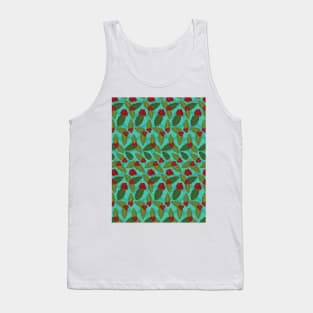 Holly Berry Pattern Tank Top